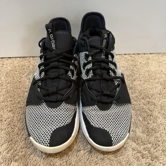 Nike PG 3 Shoes Mens Size 10 Black White Paul George Basketball Sneakers - Picture 2 of 8